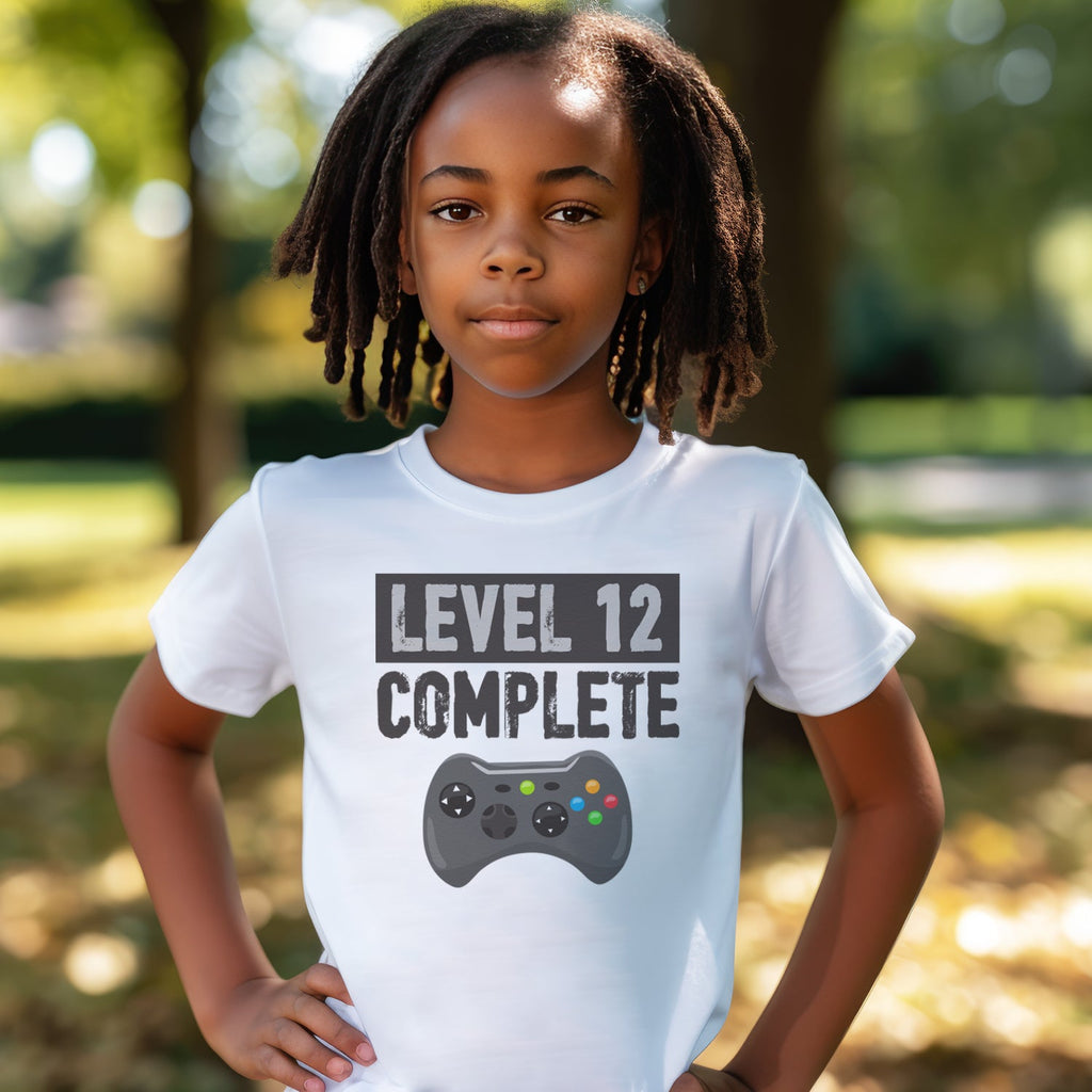 PERSONALISED Birthday Top - Level Complete - Baby & Kids T-Shirt