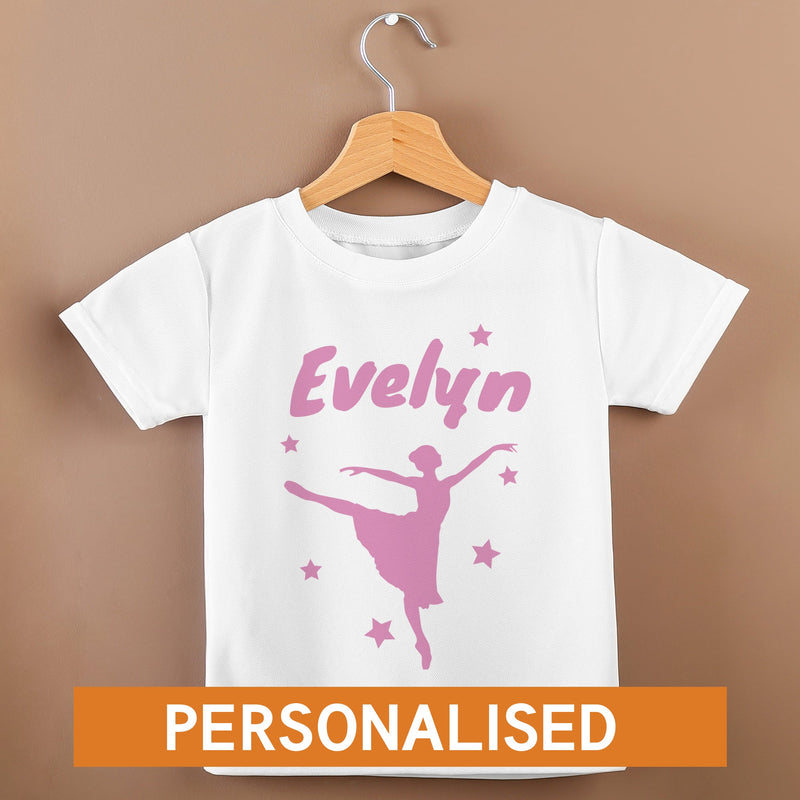PERSONALISED Name & Dancing - Baby & Kids T-Shirt