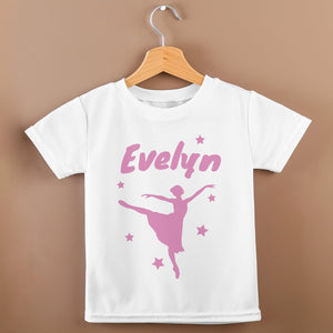 PERSONALISED Name & Dancing - Baby & Kids T-Shirt