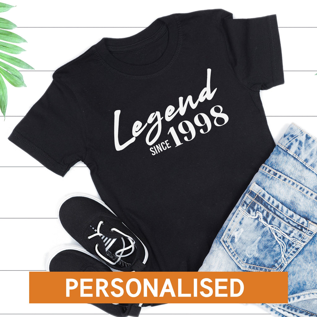 PERSONALISED Legend Since - Baby, Kids & Adult T-Shirt