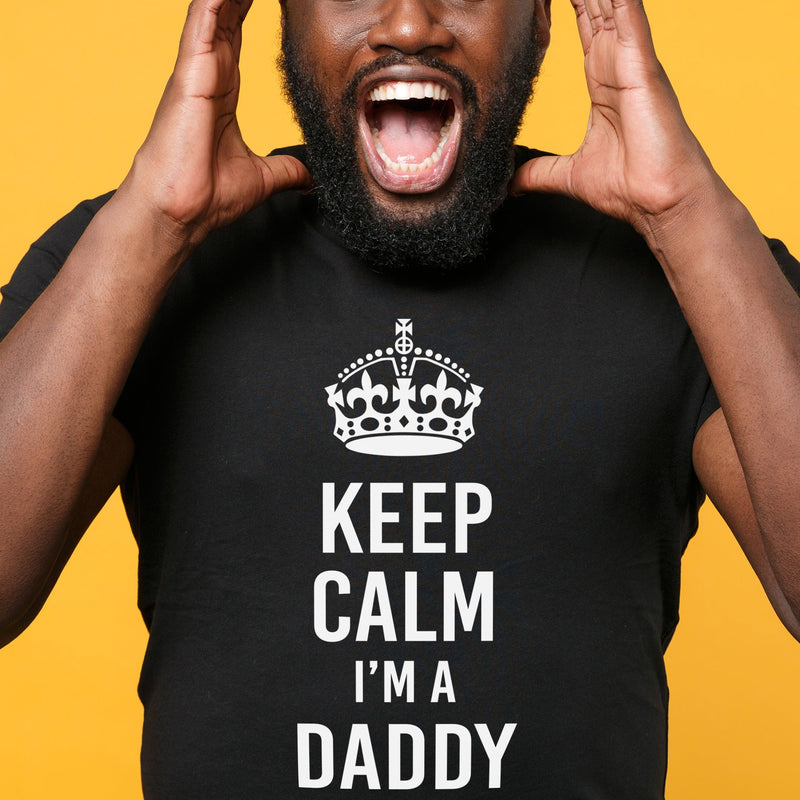 Keep Calm I'm A Daddy - Mens T-Shirt - Dads T-Shirt