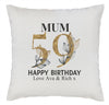 Personalised Happy Birthday Mum Cushion - Printed Cushion Cover