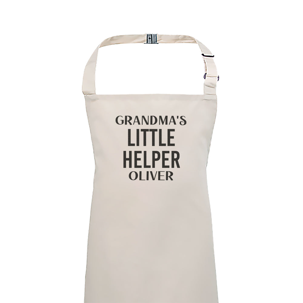 Personalised Grandma's Little Helper - Kids Apron