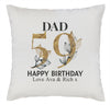 Personalised Happy Birthday Dad Cushion - Printed Cushion Cover