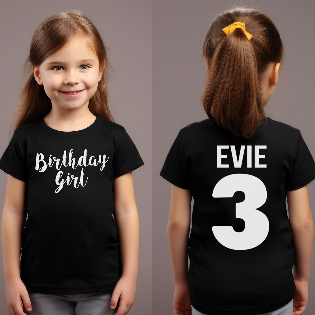 PERSONALISED Birthday Girl - Baby & Kids T-Shirt