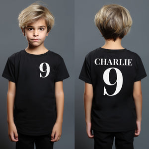 PERSONALISED Name & Number - Baby & Kids T-Shirt