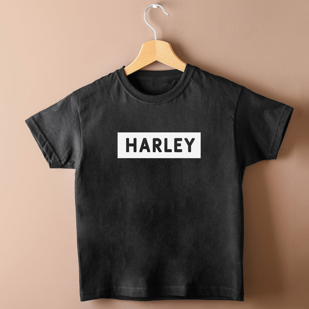 PERSONALISED Boxed Name - Baby & Kids T-Shirt