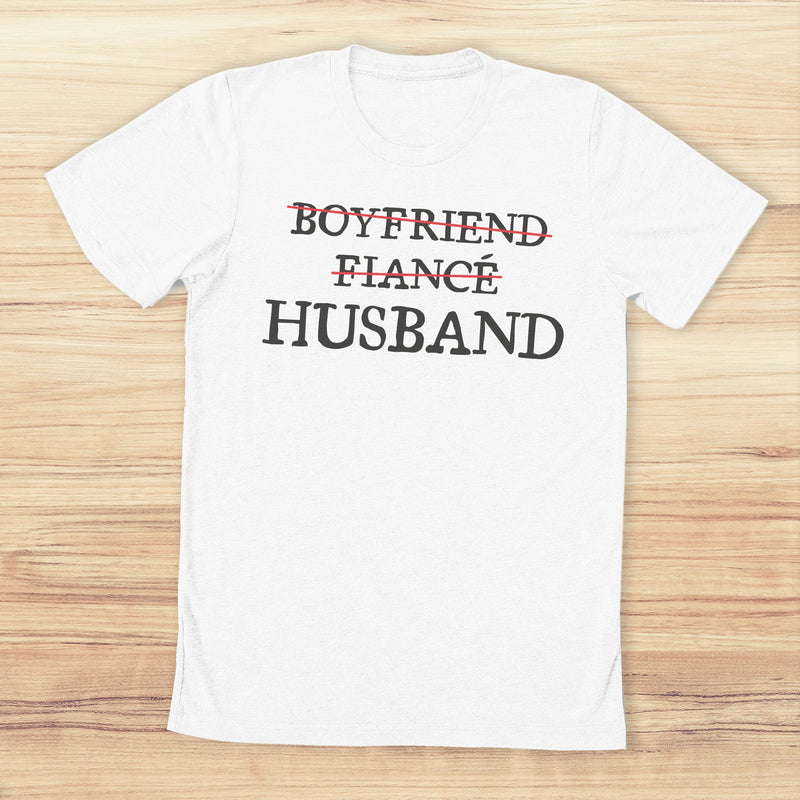 Now A Husband! - Mens T-Shirt - Husband T-Shirt