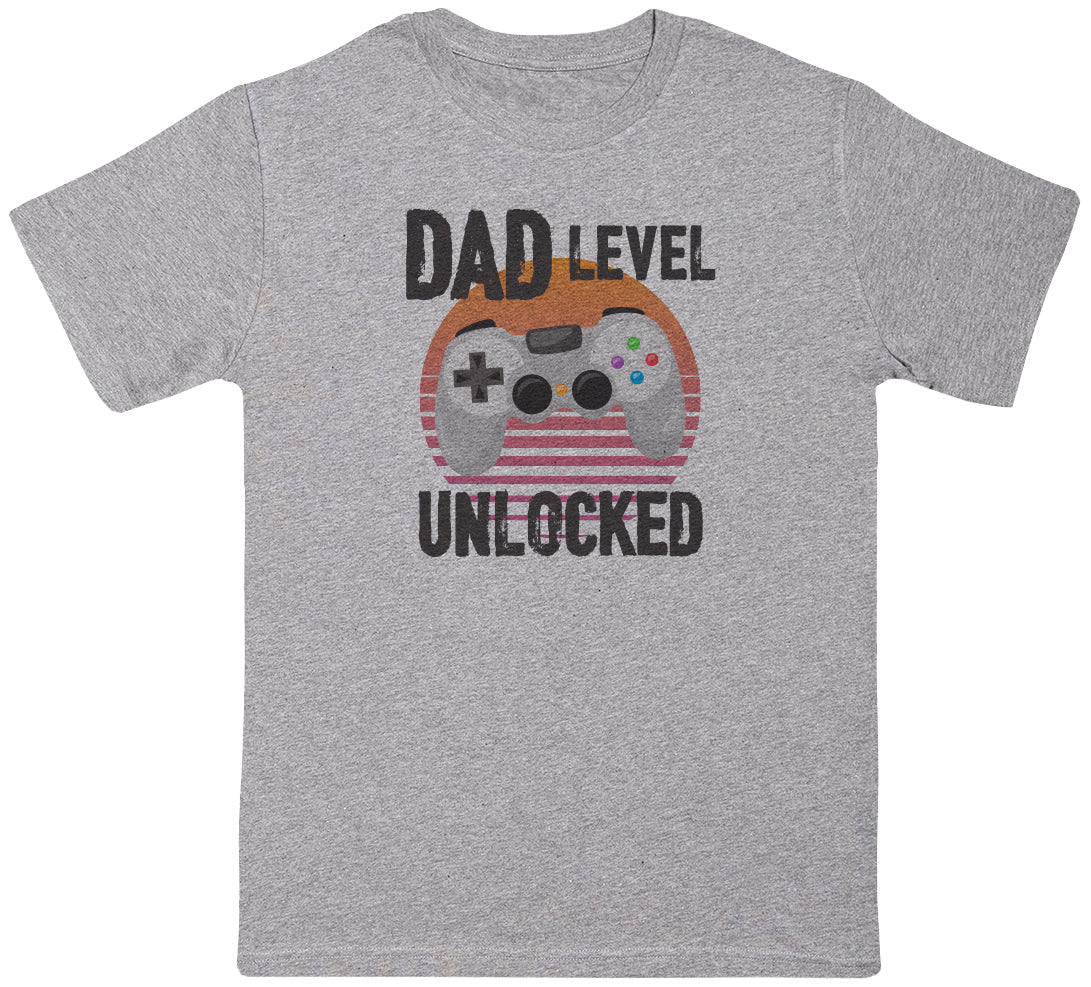 Dad Level Unlocked - Mens T-Shirt - Dads T-Shirt
