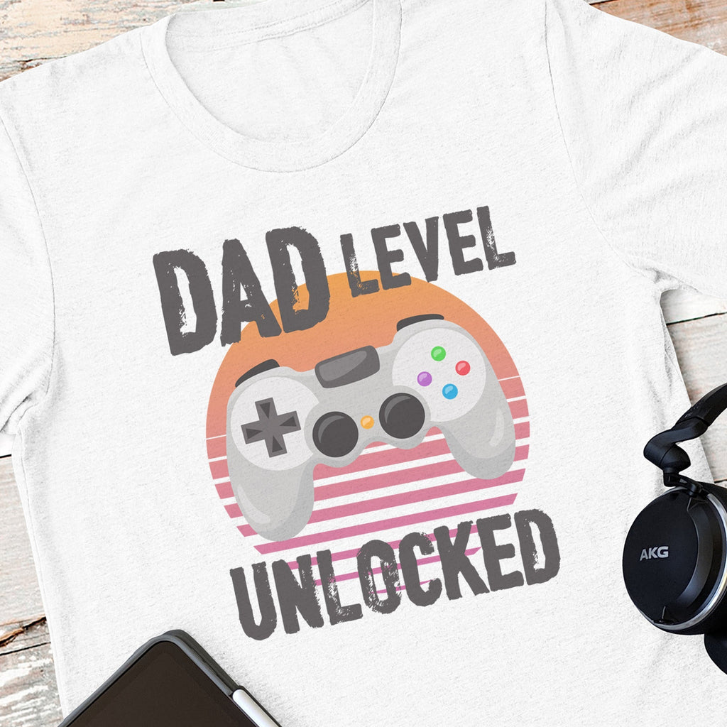 Dad Level Unlocked - Mens T-Shirt - Dads T-Shirt
