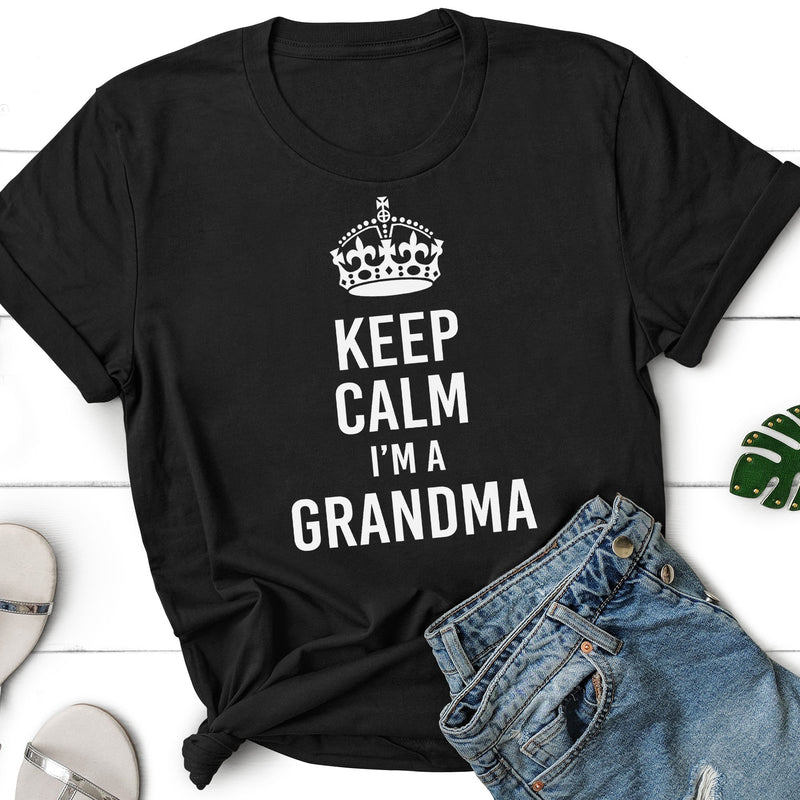 Keep Calm I'm A Grandma - Womens T-Shirt - Grandma T-Shirt