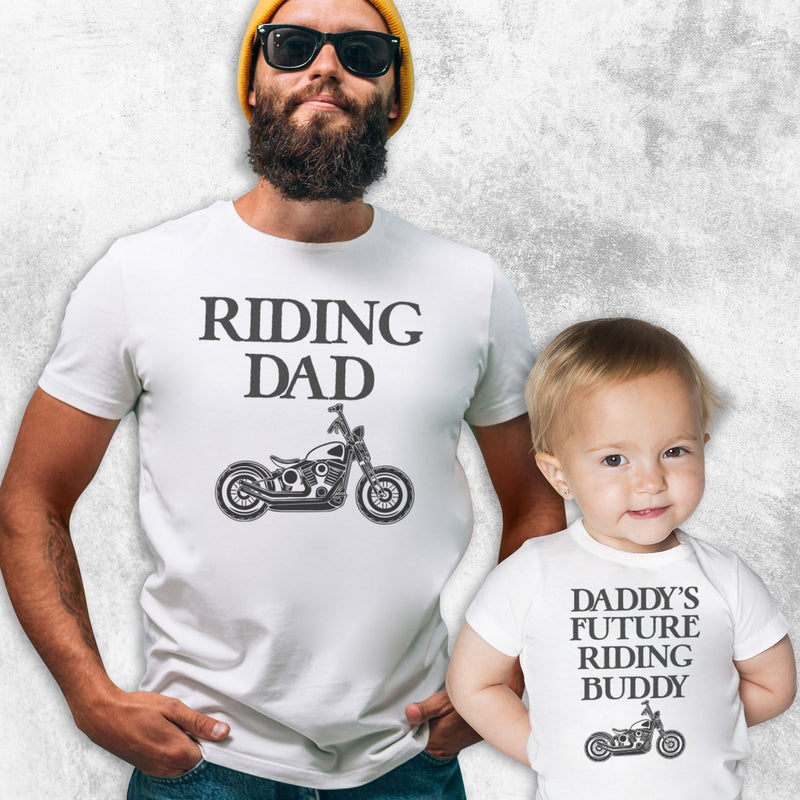 Daddy's Future Riding Buddy - T-Shirt & Bodysuit / T-Shirt - (Sold Separately)
