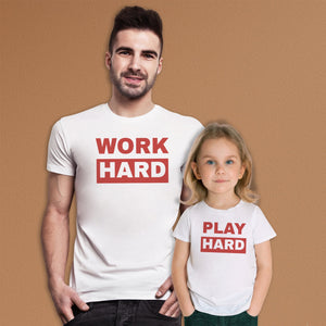 Work Hard & Play Hard - T-Shirt & Bodysuit / T-Shirt - (Sold Separately)