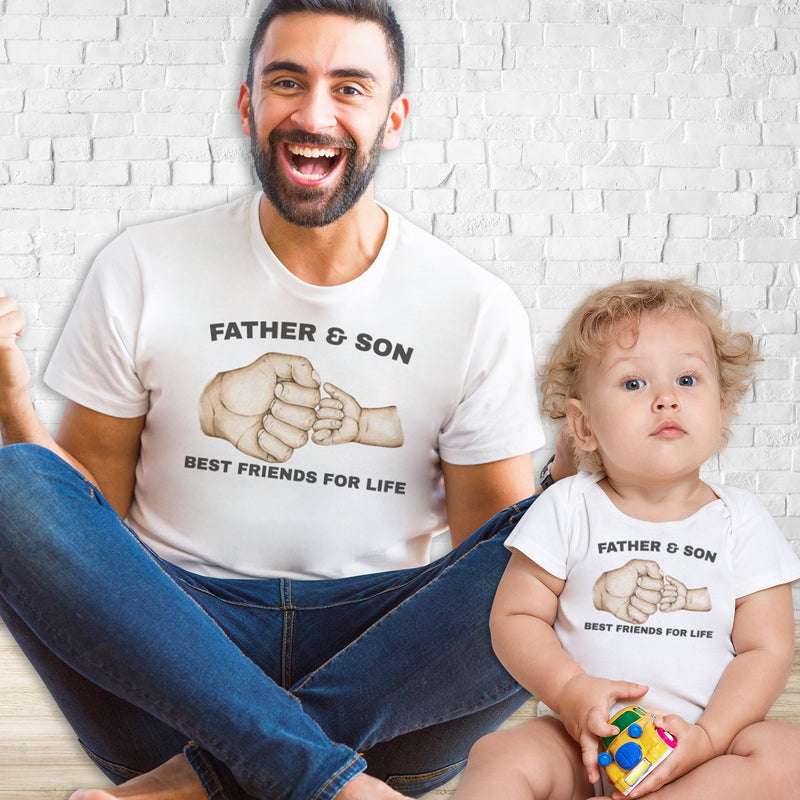 Father & Son Best Friends For Life - T-Shirt & Bodysuit / T-Shirt - (Sold Separately)