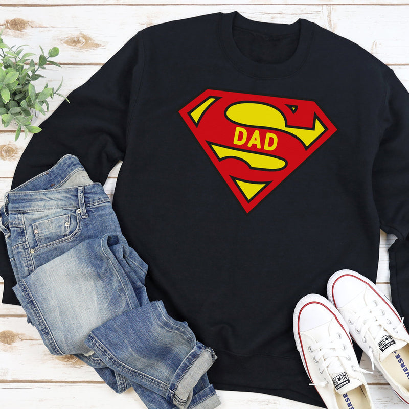 SuperDad - Mens Sweater - Dads Sweater