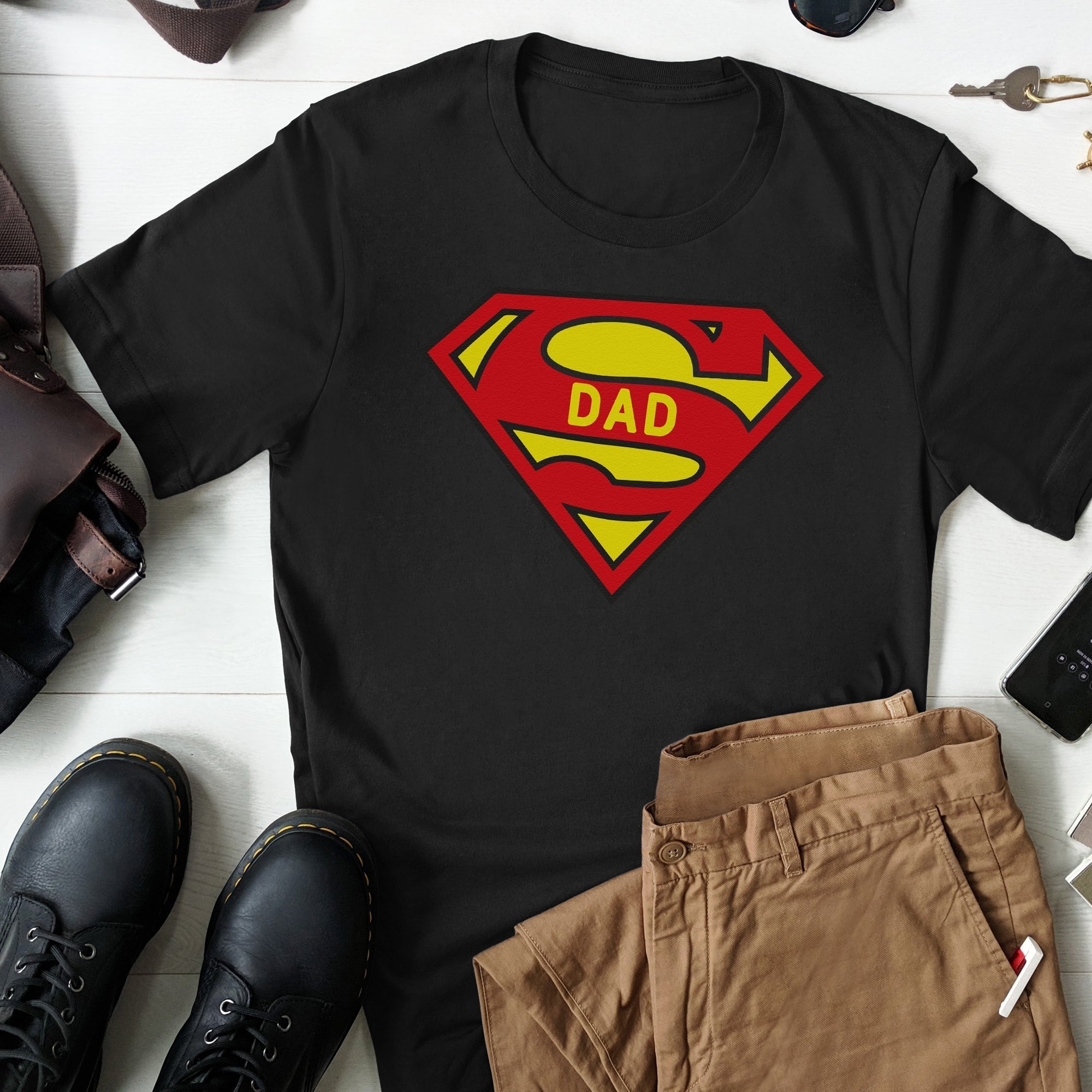 Super Dad - Mens T-Shirt - Dads T-Shirt