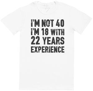 PERSONALISED Experience 'Personalised Years'  - Mens T- Shirt