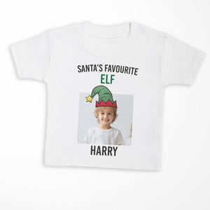 PERSONALISED Santa's Favourite Elf with Photo & Name - Baby & Kids - All Styles & Sizes