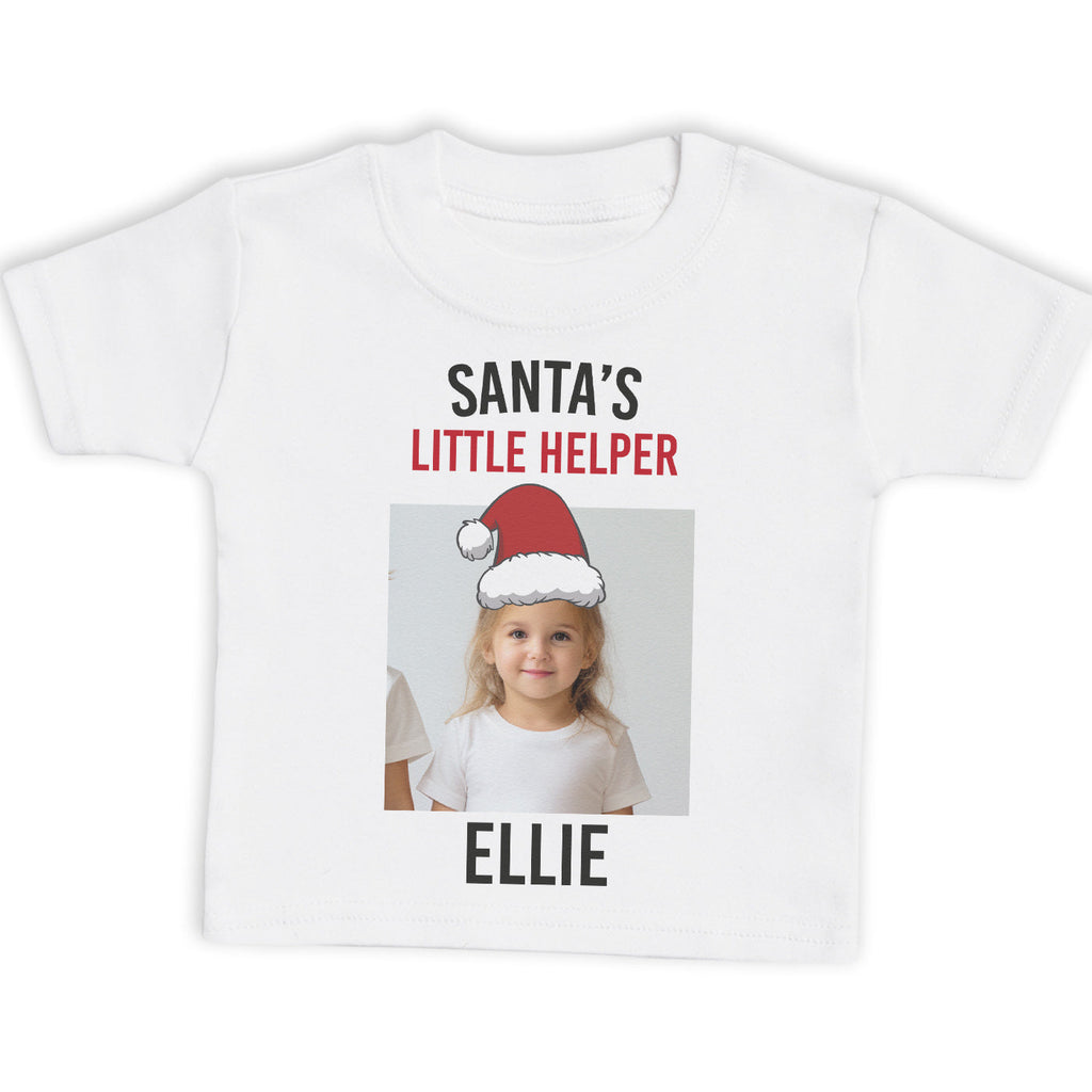 PERSONALISED Santa's Little Helper with Photo & Name - Baby & Kids - All Styles & Sizes