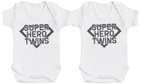 Super Hero Twins - Twin Set - Selection of Clothing Set - (0M to 14 yrs)