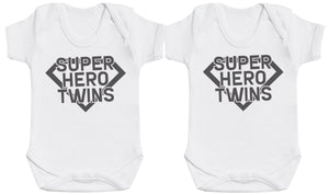 Super Hero Twins - Twin Set - Selection of Clothing Set - (0M to 14 yrs)