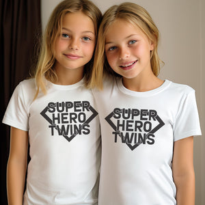 Super Hero Twins - Twin Set - Selection of Clothing Set - (0M to 14 yrs)