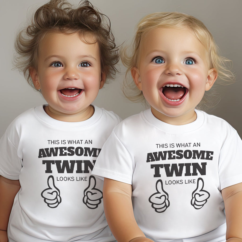 This Is What An Awesome Twin Looks Like - Twin Set - Selection of Clothing Set - (0M to 14 yrs)