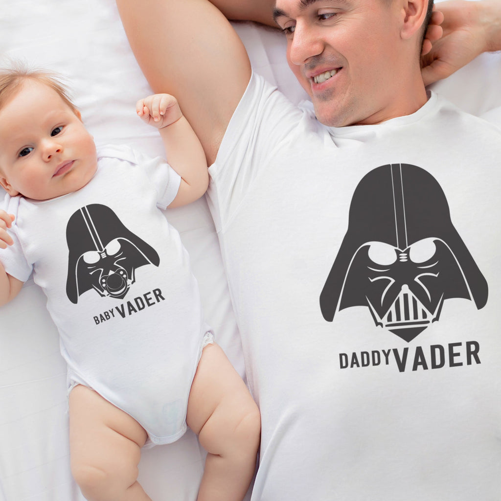 Baby Vader & Daddy Vader - Mens T Shirt & Baby Bodysuit - (Sold Separately)