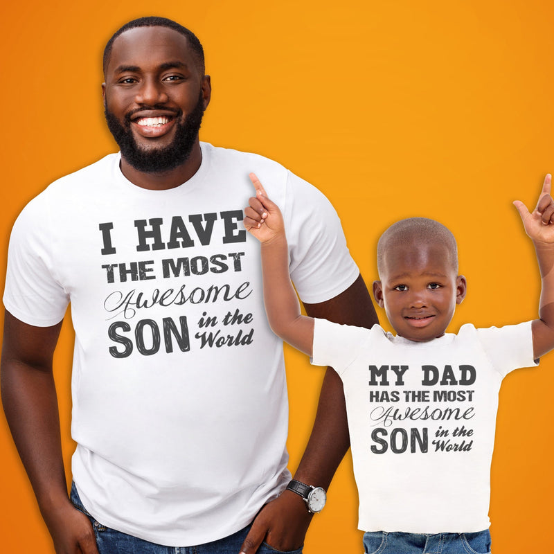 Awesome Son - Mens T-Shirt & Kids T-Shirt - (Sold Separately)