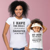 Awesome Daughter - Baby T-Shirt & Bodysuit / Mum T-Shirt - (Sold Separately)