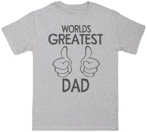 World's Greatest Dad Thumbs Up - Dads T-Shirt (255853199390)