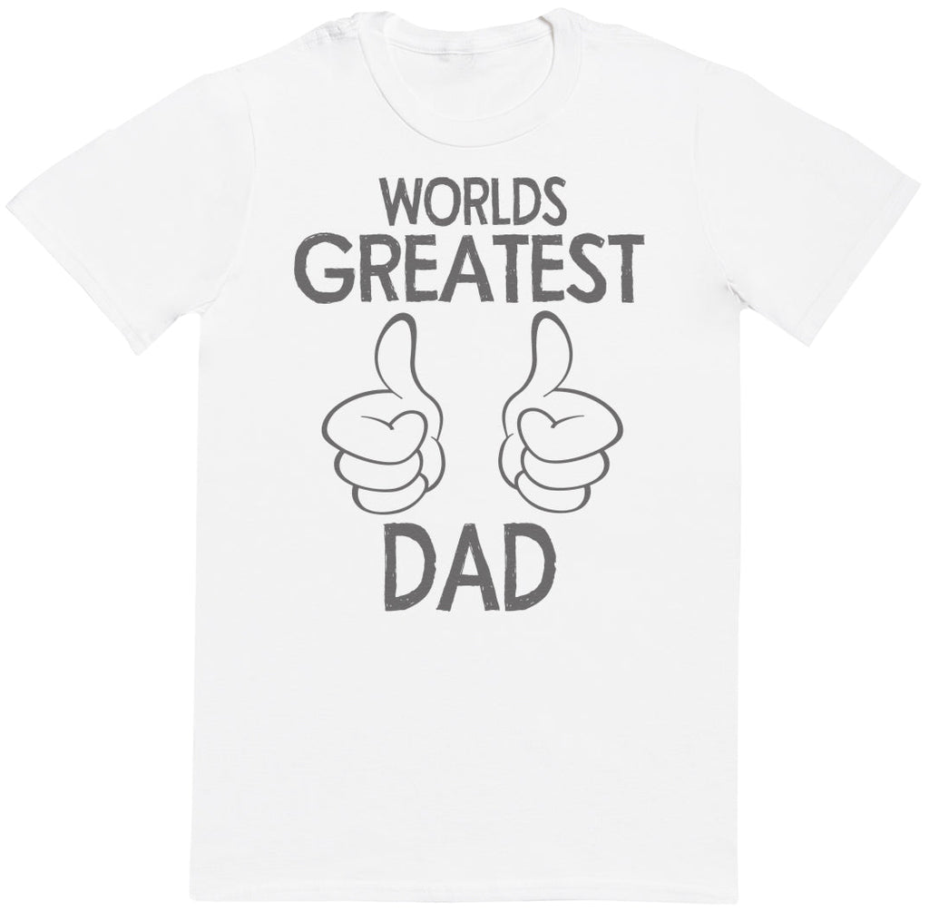 World's Greatest Dad Thumbs Up - Dads T-Shirt (255853199390)