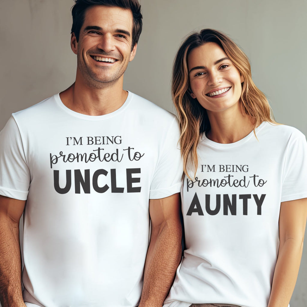 I'm Being Promoted - Uncle & Aunty Matching Set - (Sold Separately)