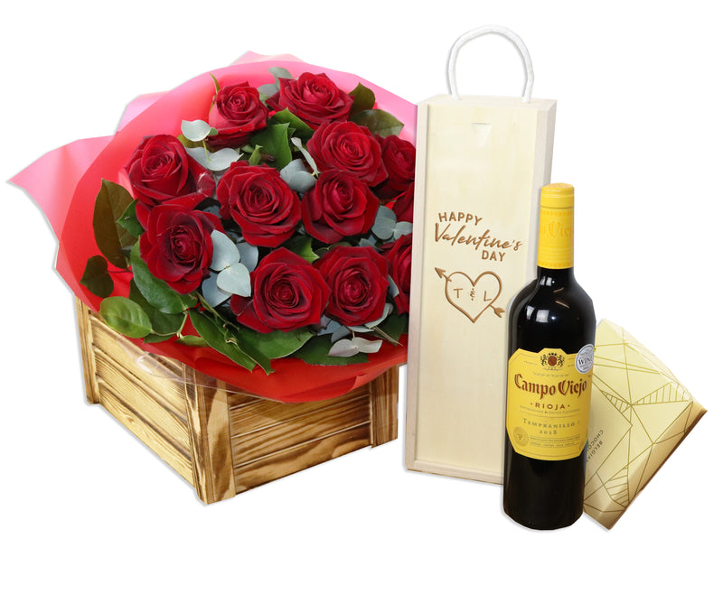 Valentine's Day Hamper with choice of drink