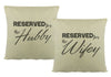 Reserved for Wifey & Hubby - Printed Cushion Matching