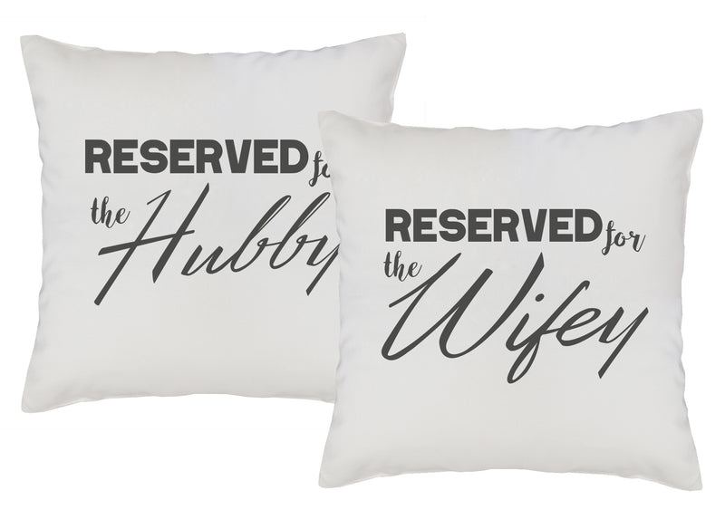 Reserved for Wifey & Hubby - Printed Cushion Matching