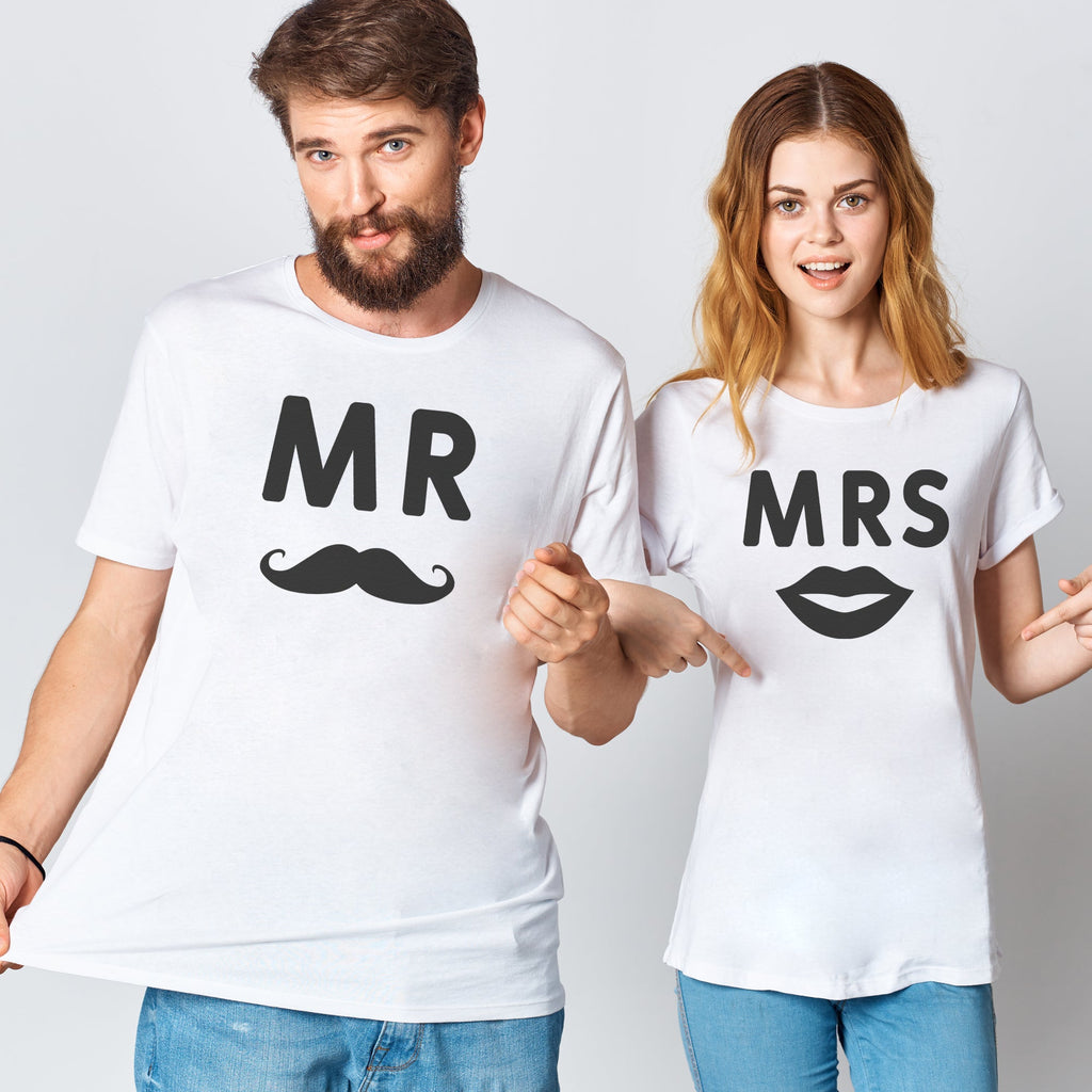 Mr & Mrs Moustasche & Lips - Couple Gift Set - (Sold Separately)