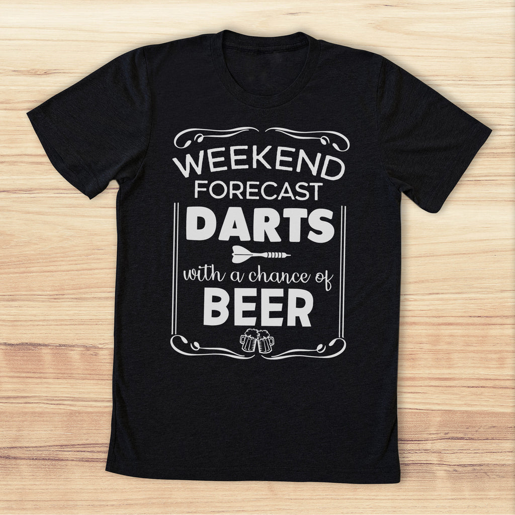 Weekend Forecast Darts Beer - Mens T-Shirt