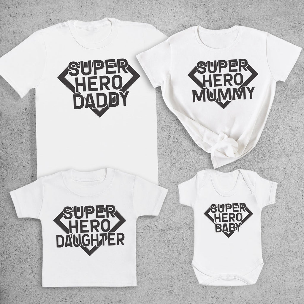 The Superhero Family Set - Whole Family Matching - Family Matching Tops - (Sold Separately)