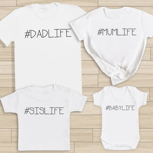 #Family Life - Whole Family Matching - Family Matching Tops - (Sold Separately)