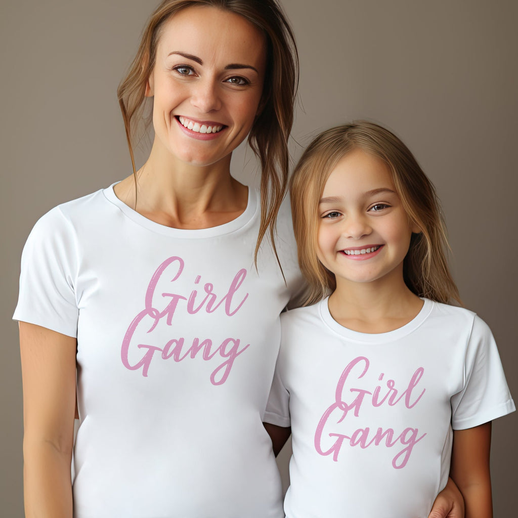 Girl Gang - Baby T-Shirt & Bodysuit / Mum T-Shirt - (Sold Separately)