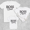 Boss Family - Whole Family Matching - Family Matching Tops - (Sold Separately)