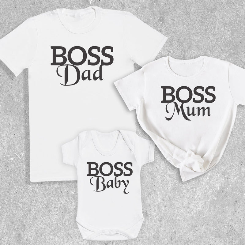 Boss Family - Whole Family Matching - Family Matching Tops - (Sold Separately)