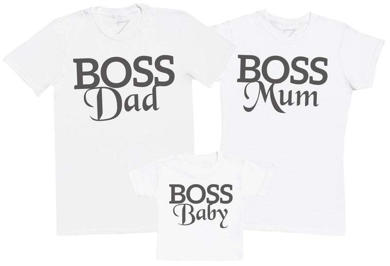 Boss Family - Whole Family Matching - Family Matching Tops - (Sold Separately)