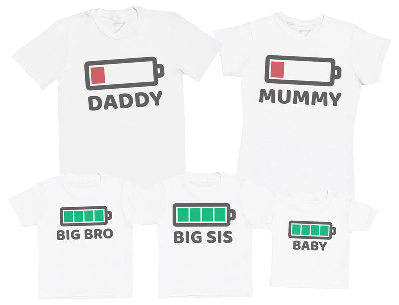 Family Battery Set - Whole Family Matching - Family Matching Tops - (Sold Separately)