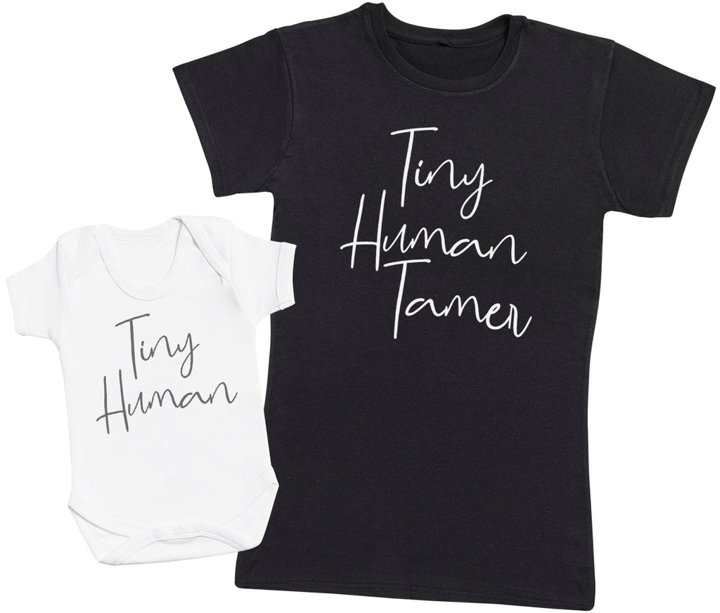 Tiny Human & Tamer - Baby Bodysuit & Mother's T-Shirt (1833697869873)