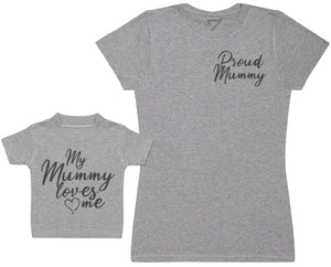 My Mummy Loves Me - Kid's Gift Set with Kid's T-Shirt & Mother's T-Shirt (1833687908401)