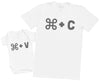 CMD + C CMD + V - Mens T Shirt & Baby Bodysuit (1833663692849)