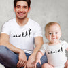 Evolution To A Baby & Dad - Mens T Shirt & Baby Bodysuit - (Sold Separately)