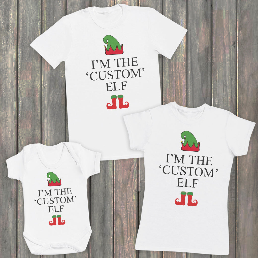 Personalised I'm The Elf Family Matching Christmas Tops - T-Shirts - (Sold Separately)